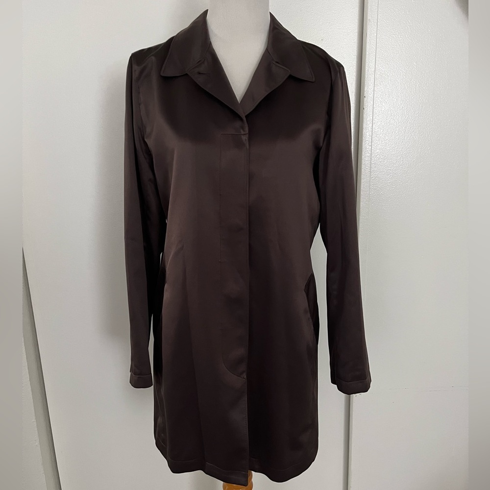J Crew Gradient Brown Trench Coat